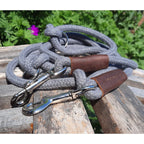Cooper & Quint Just Cotton Adjustable Dog Leash – Grey