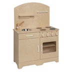 Van Dijk Toys Wooden Kitchen – Natural with White, Daycare Quality