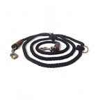 Verstellbare Cooper & Quint Hundeleine Twisted Cotton in Schwarz