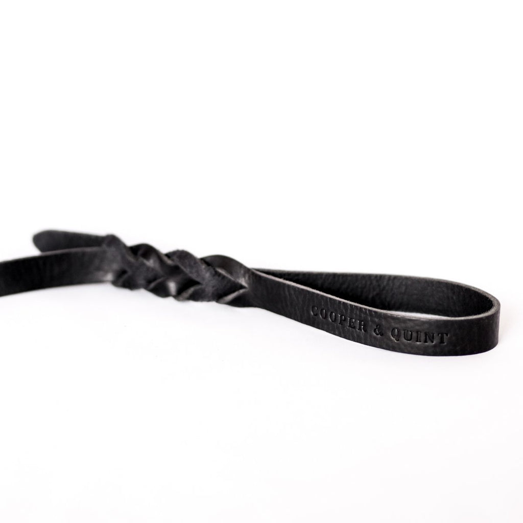 Cooper & Quint Geflochtene Hundeleine – Schwarz