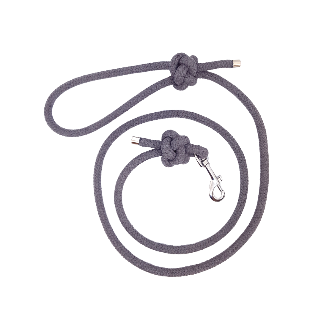 Cooper & Quint Cotton Diamond Hundeleine – Grau