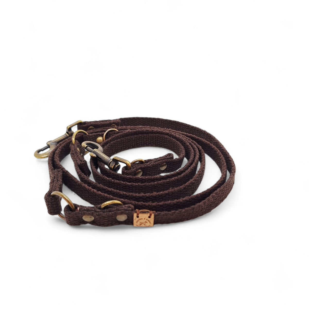 Cooper & Quint Simply Hemp Verstellbare Hundeleine | Kastanienbraun