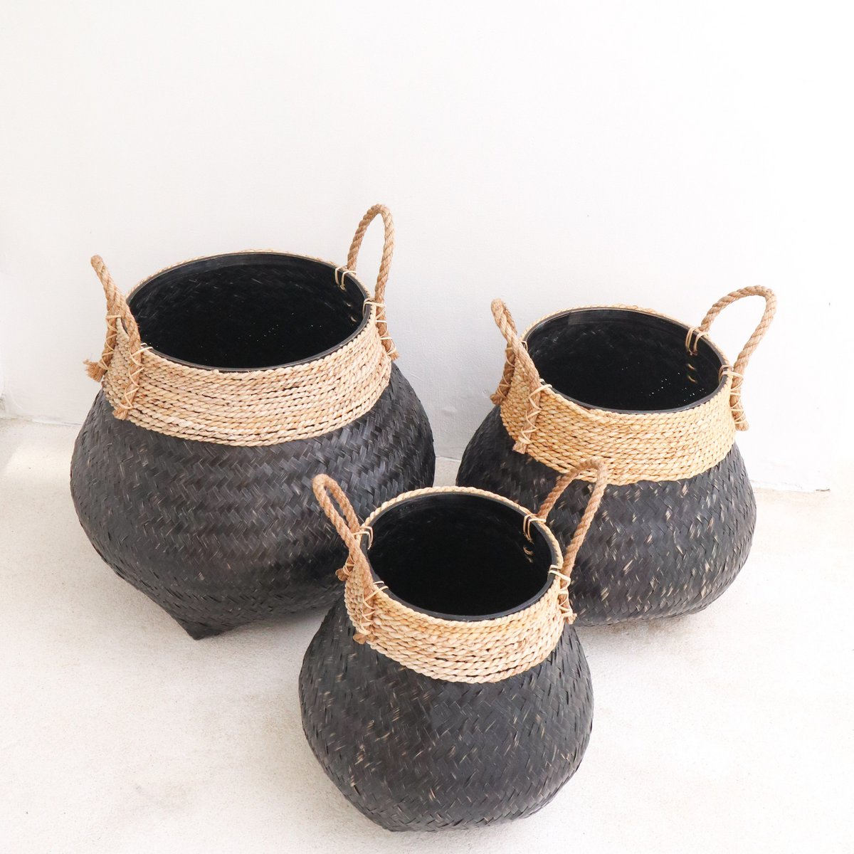 BENOA – Handmade bamboo basket black