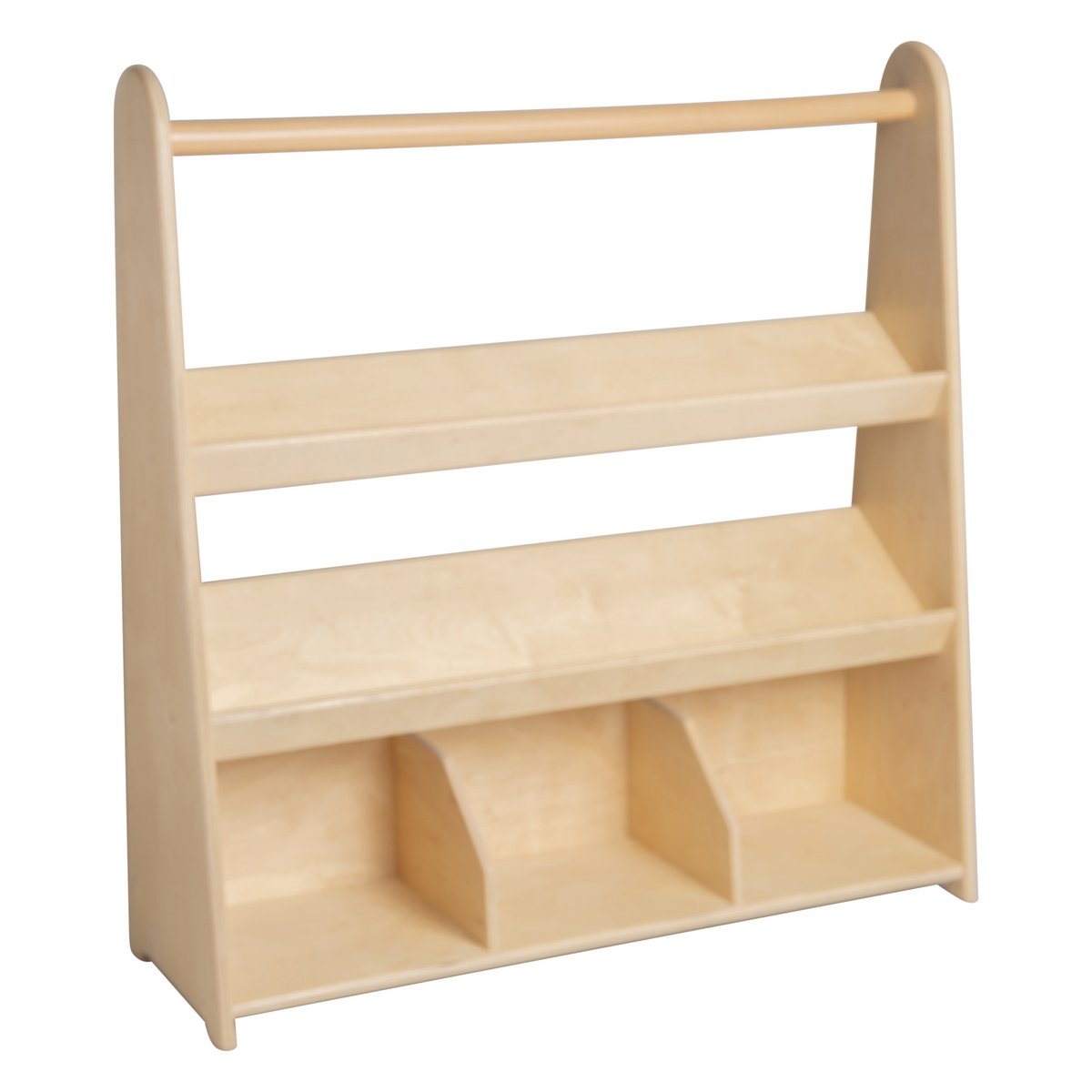 Van Dijk Toys Houten Kinderboekenkast – 3 Boekenvakken