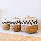 PALEM – Handmade laundry basket, storage basket with lid