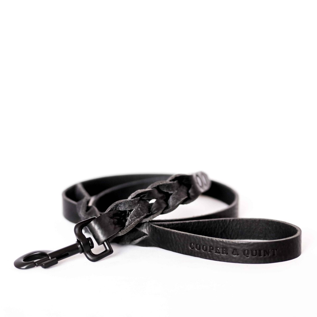 Cooper & Quint Geflochtene Hundeleine – Schwarz