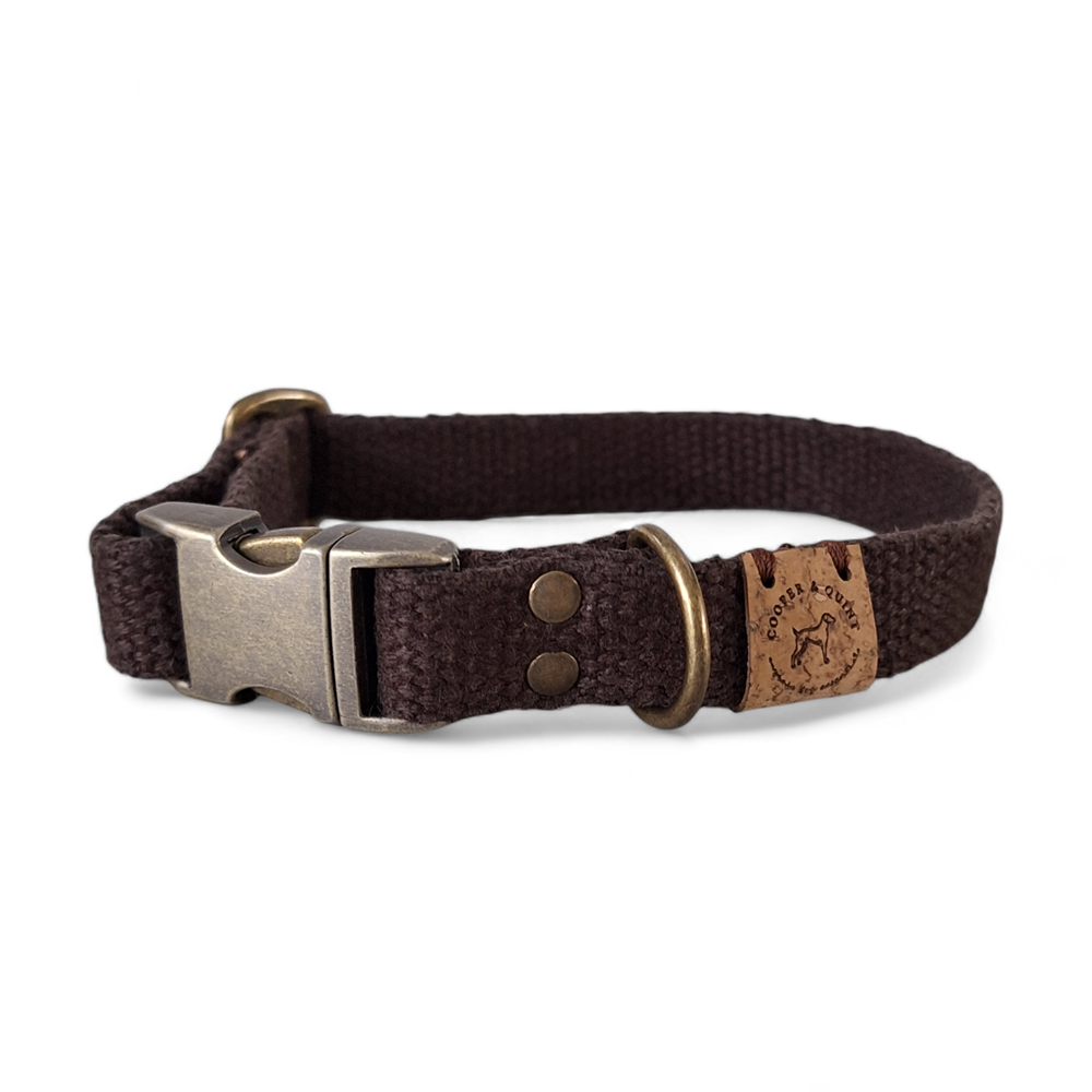 Cooper & Quint Simply Hemp Hundehalsband Kastanienbraun