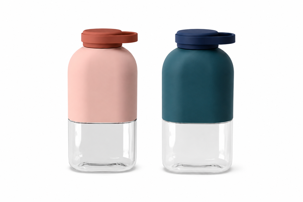 EKOBO Slim herbruikbare Tritan waterfles van 350 ml voor school en onderweg