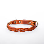 Cooper & Quint Twisted Braided Dog Collar – Camel