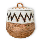 PALEM – Handmade laundry basket, storage basket with lid