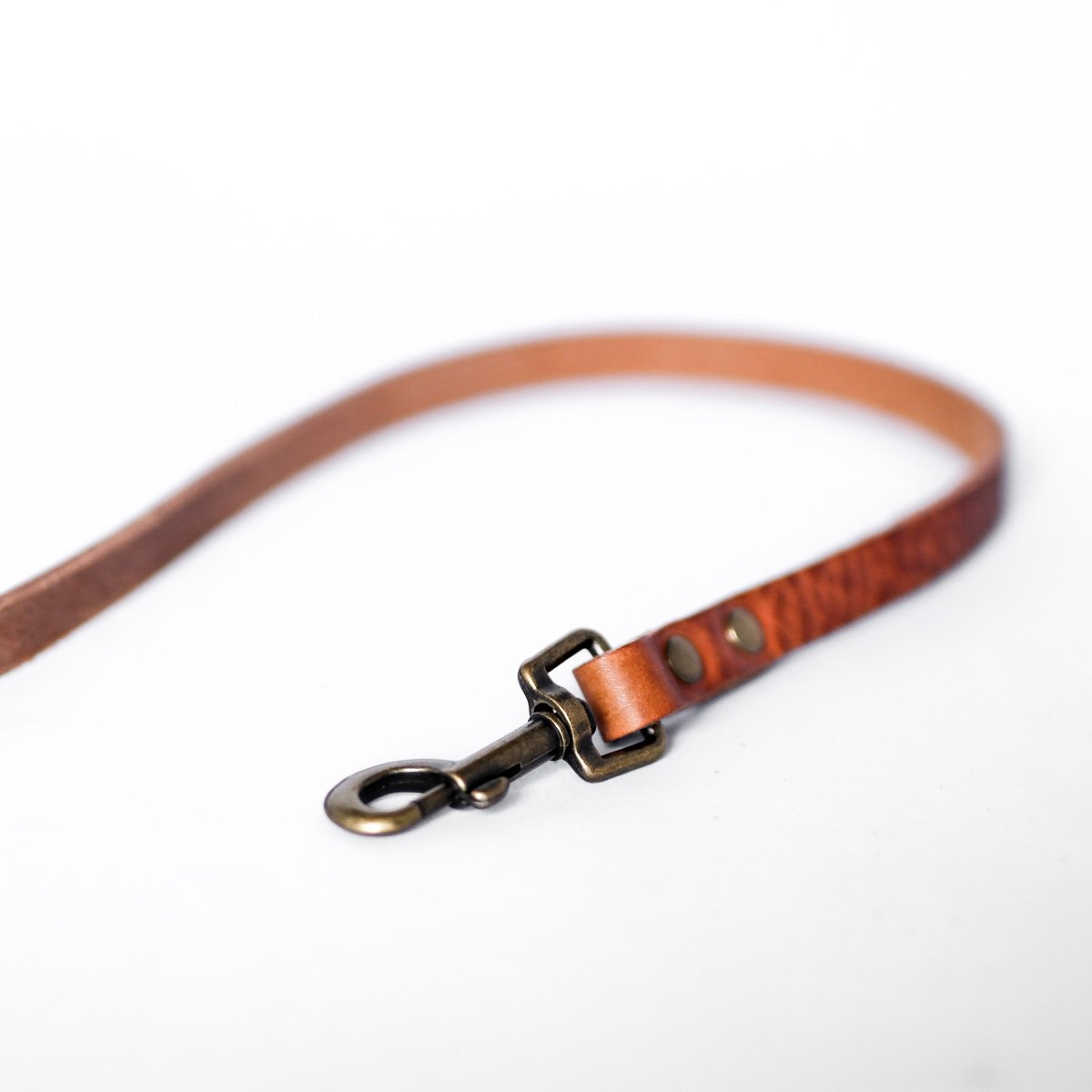 Cooper & Quint No Fuss Leren Hondenriem – Camel