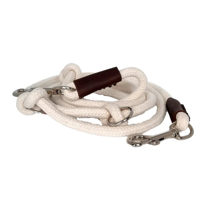 Cooper & Quint Just Cotton Verstelbare Hondenriem – Ecru