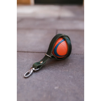 Cooper & Quint brown leather tennis ball holder