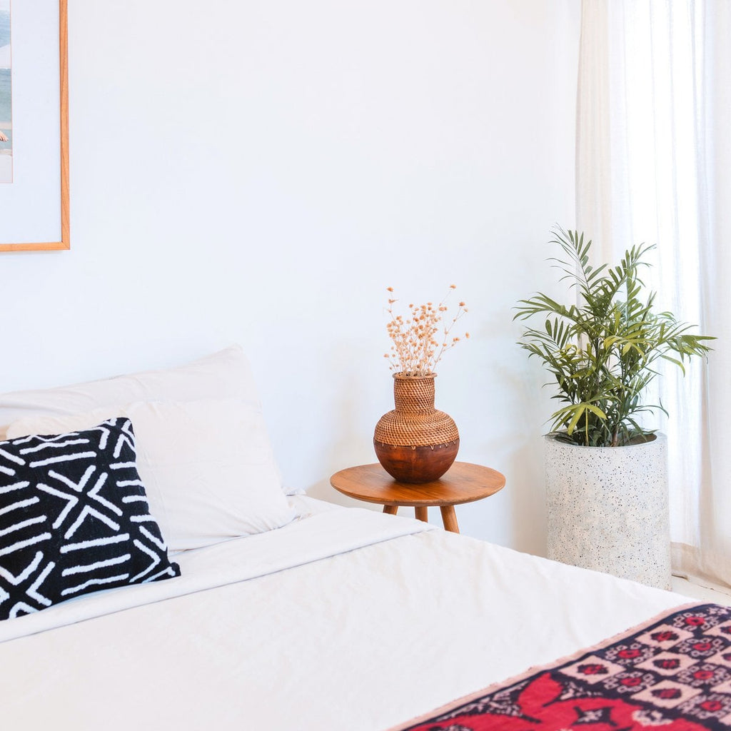 Rattanvase Kamari – Handgefertigte Dekovase für Trockenblumen