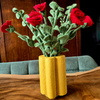 Vase Blume Pappmaché 21cm