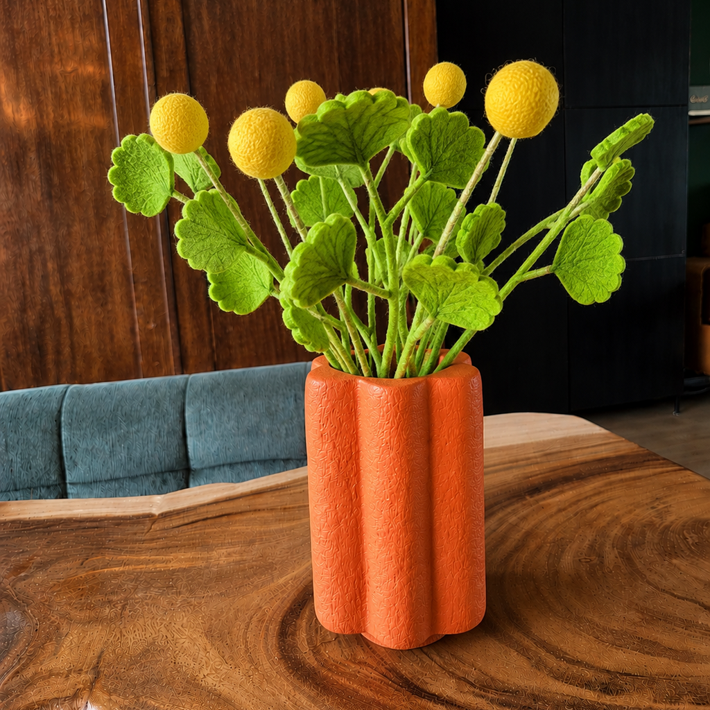 Vase Blume Pappmaché 21cm