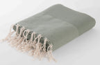 Plaid Grand Foulard Honeycomb - Olive Green