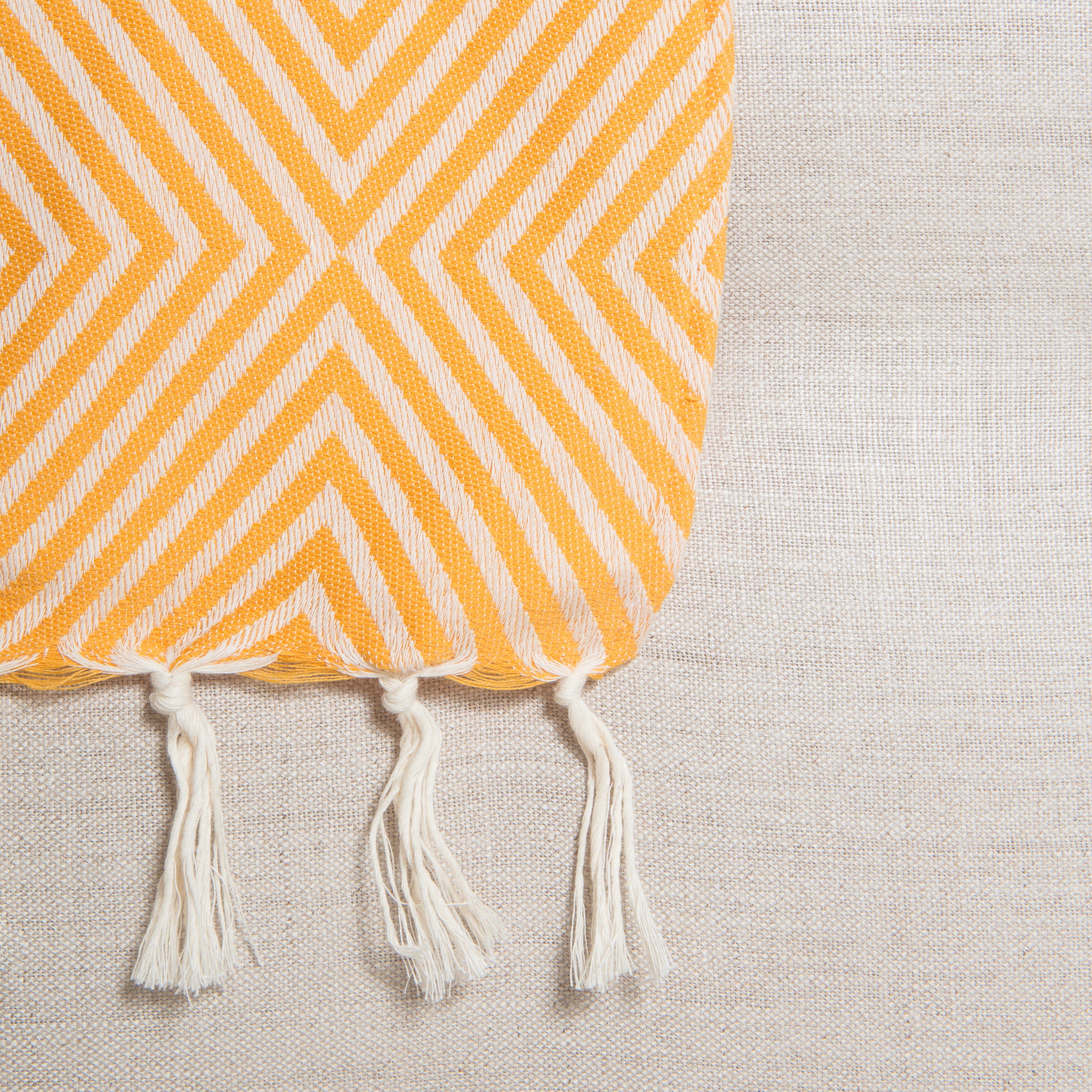 Plaid Oslo Wolle Baumwolle - Yellow Saffron
